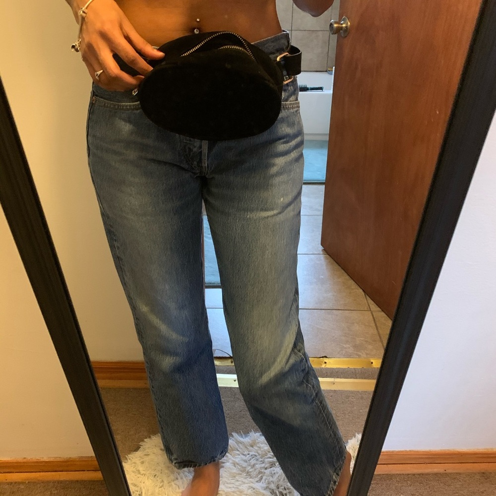 suede belt bag